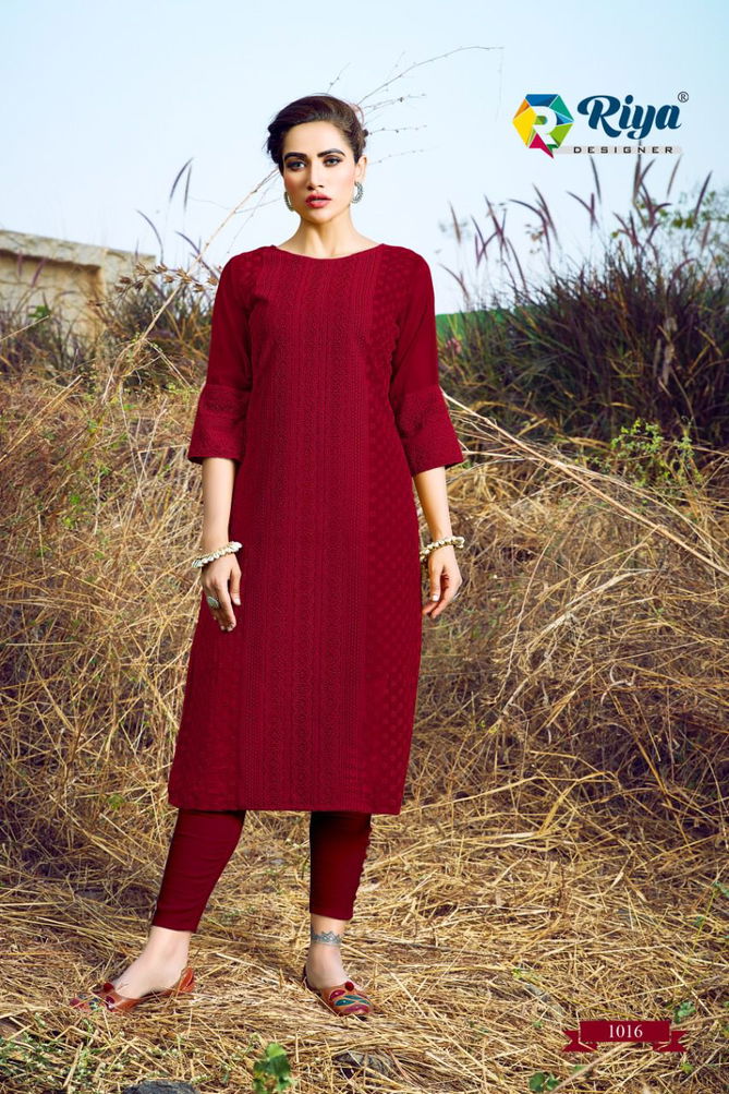 Riya Shifali New Designer Fancy Wear Georgette Kurti Collection